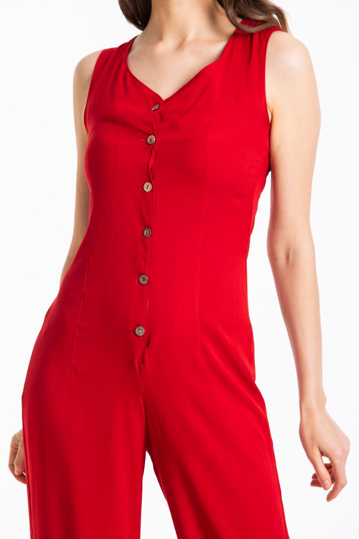 Estelle Women's Jumpsuit - Red - product image 7