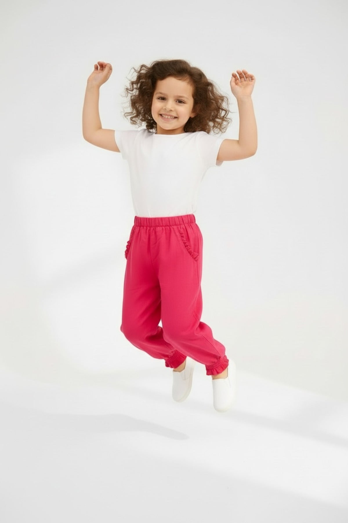 Amanda Girls' Viscose Pants - Poppy Red - product image 2