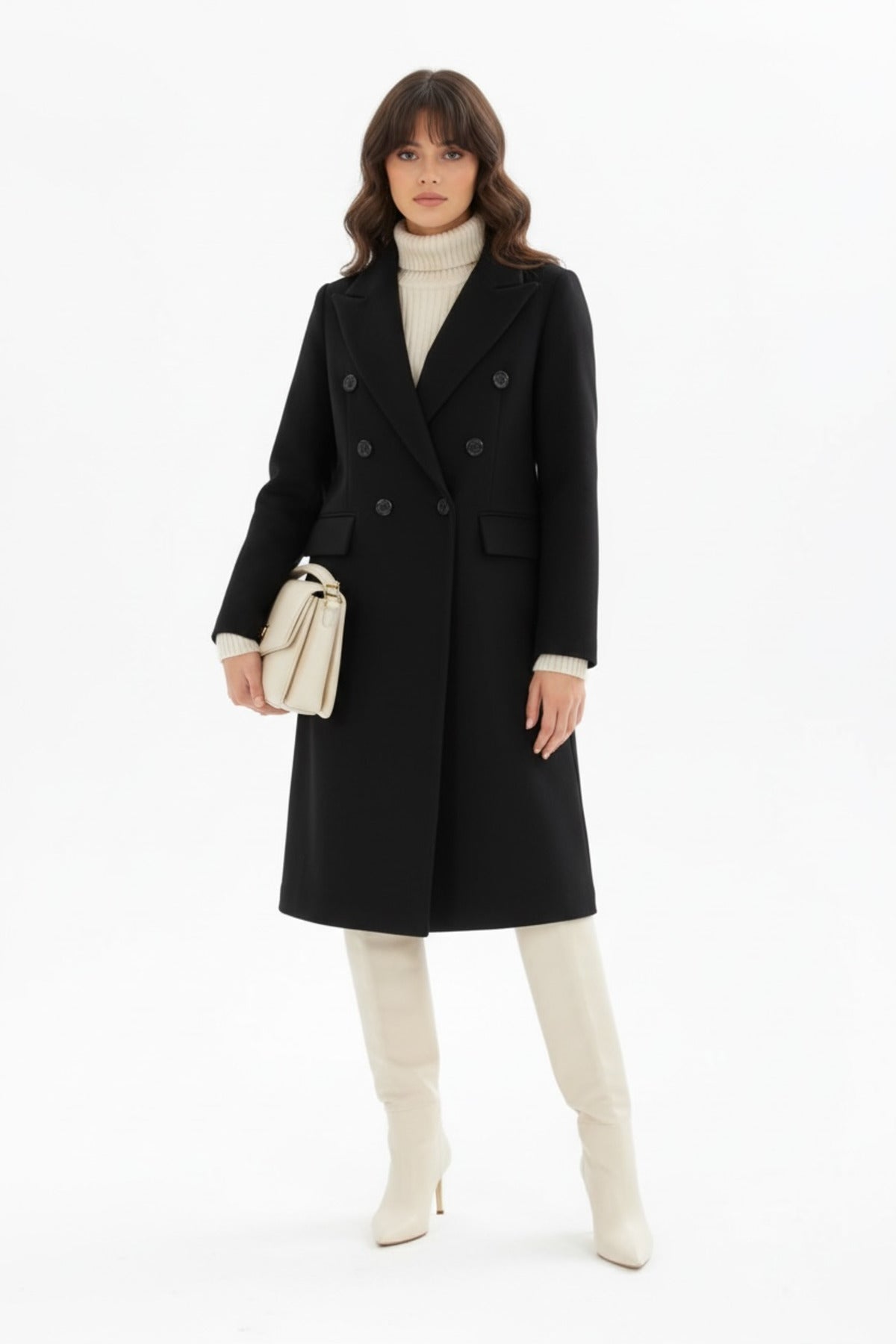 Andie Women's Button Front Coat - Black - product image 3