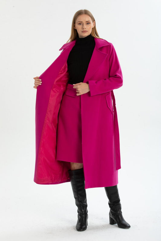 Andrea Women's Lined Coat - Fuchsia - product image 1