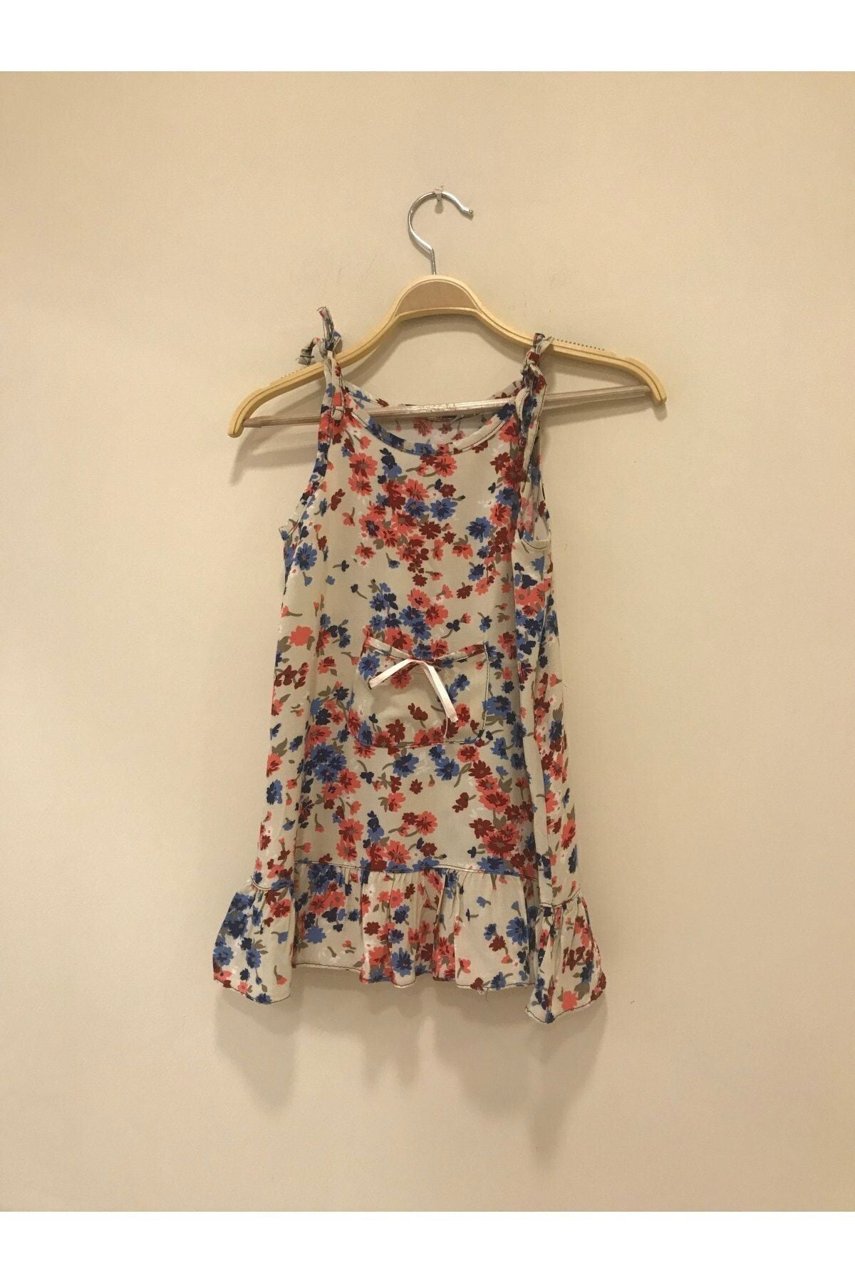 Cosette Girls' Floral Dress - Beige Floral - product image 4