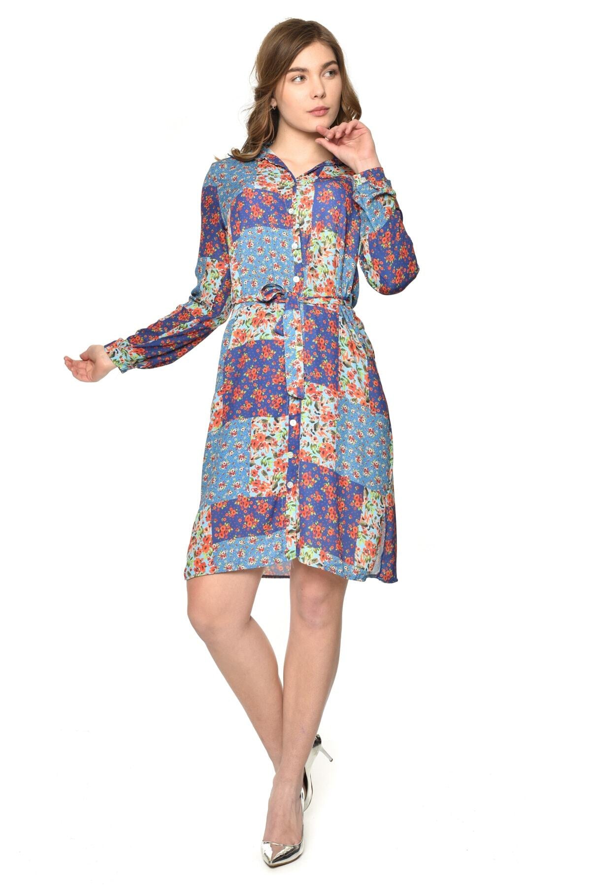Cordelia Women's Dress - Blue Print - product image 6