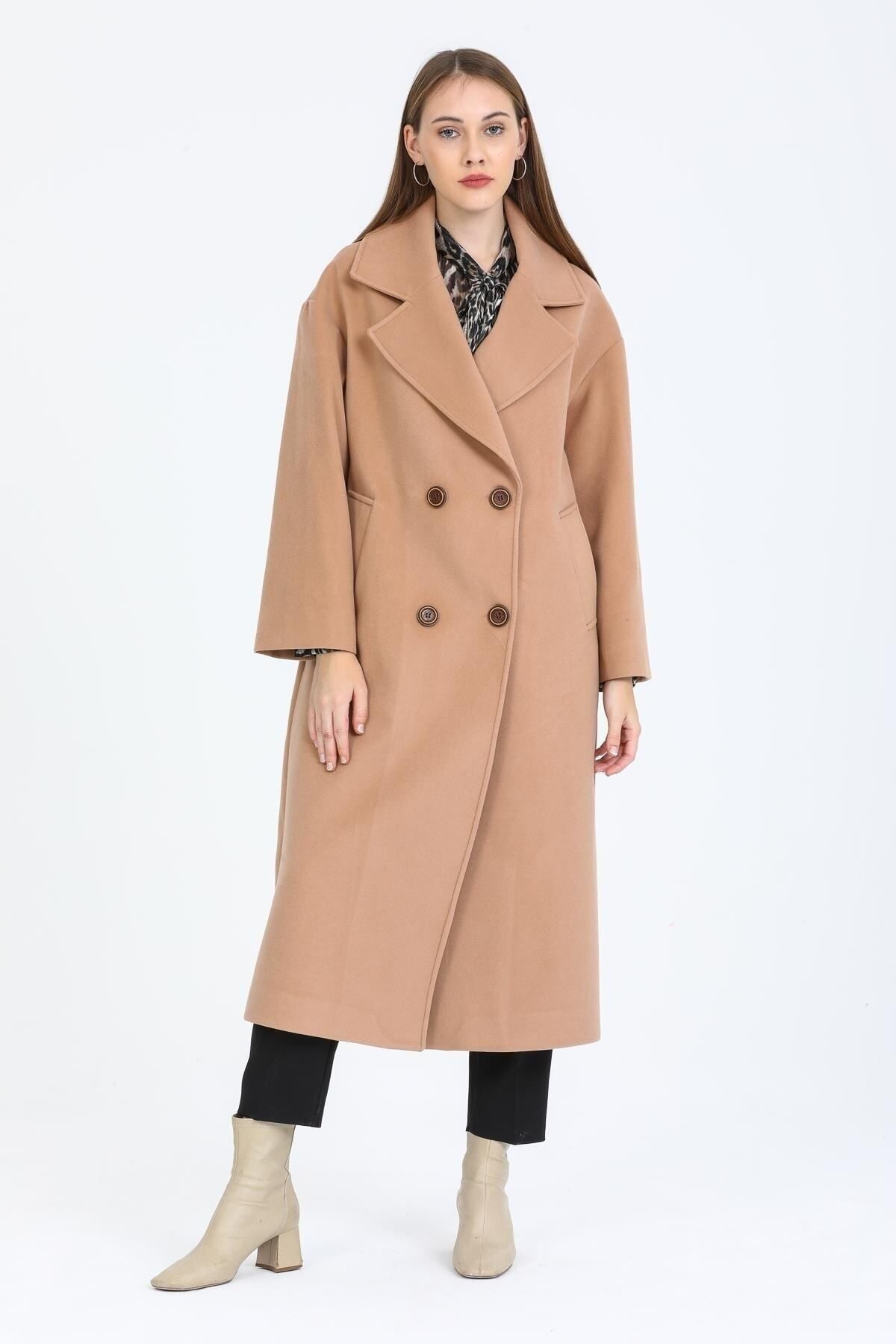 Aurelia Women's Oversized Coat - Camel - product image 7