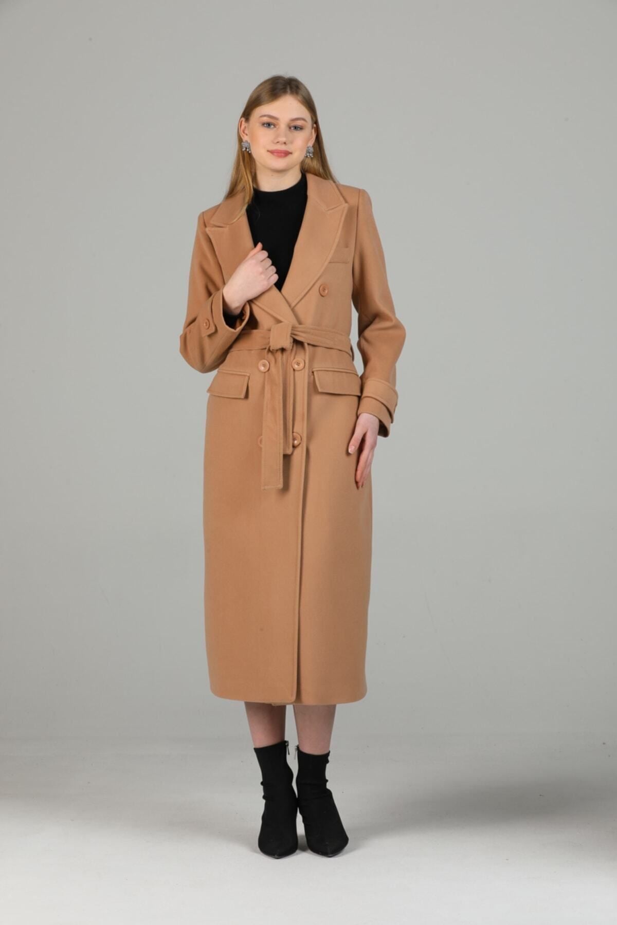 Belinda Women's Button Front Lined Coat - Camel - product image 6