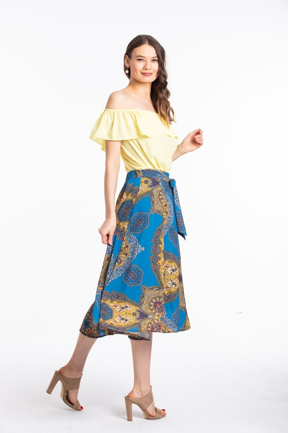 Enid Women's Skirt - Blue - product image 5