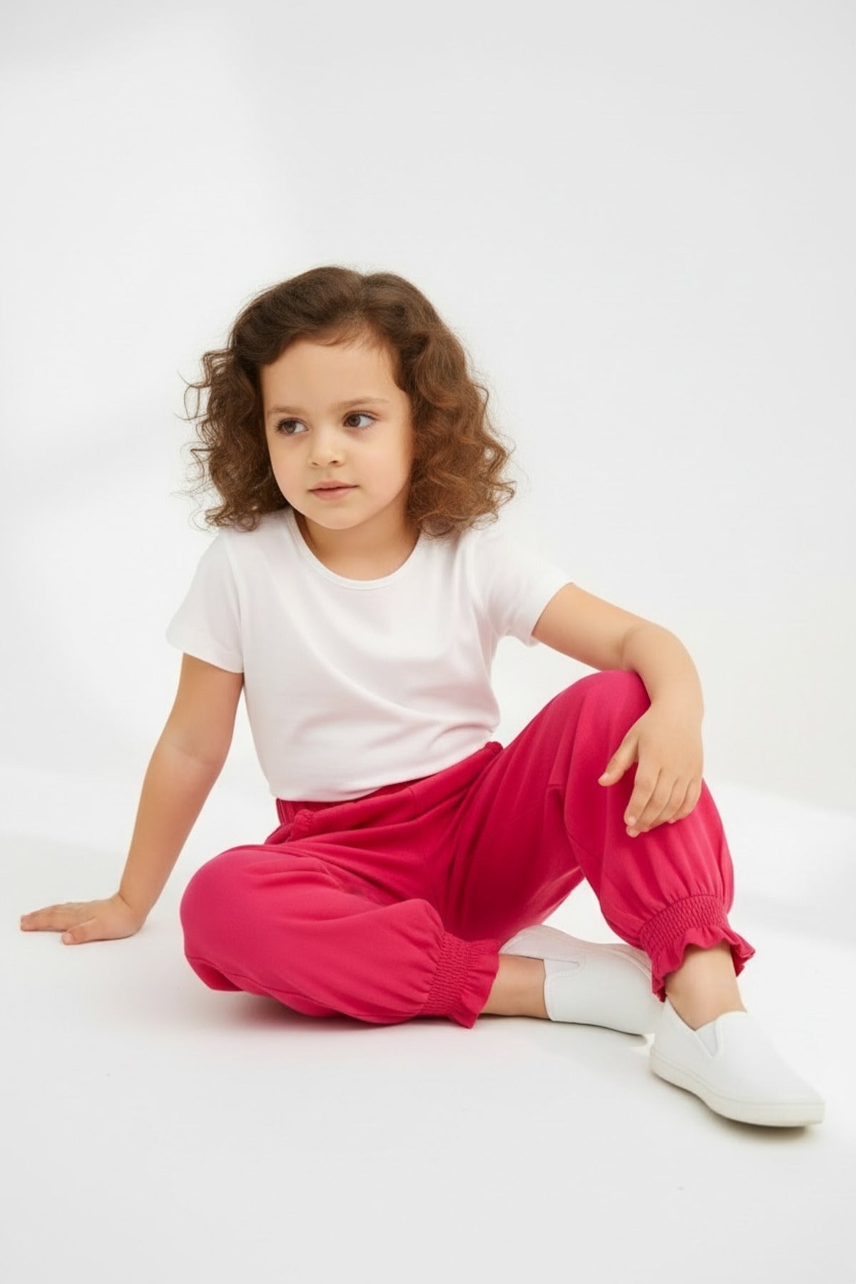 Amanda Girls' Viscose Pants - Poppy Red - product image 4