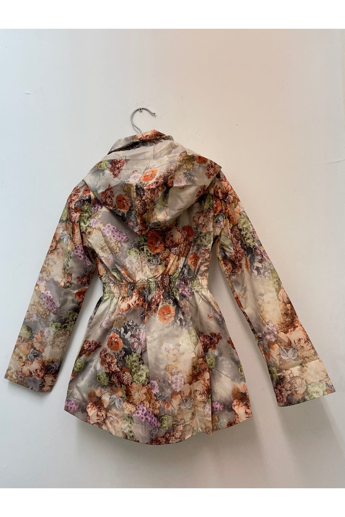 Aria Girls' Floral Rain Jacket - Brown Floral - product image 6