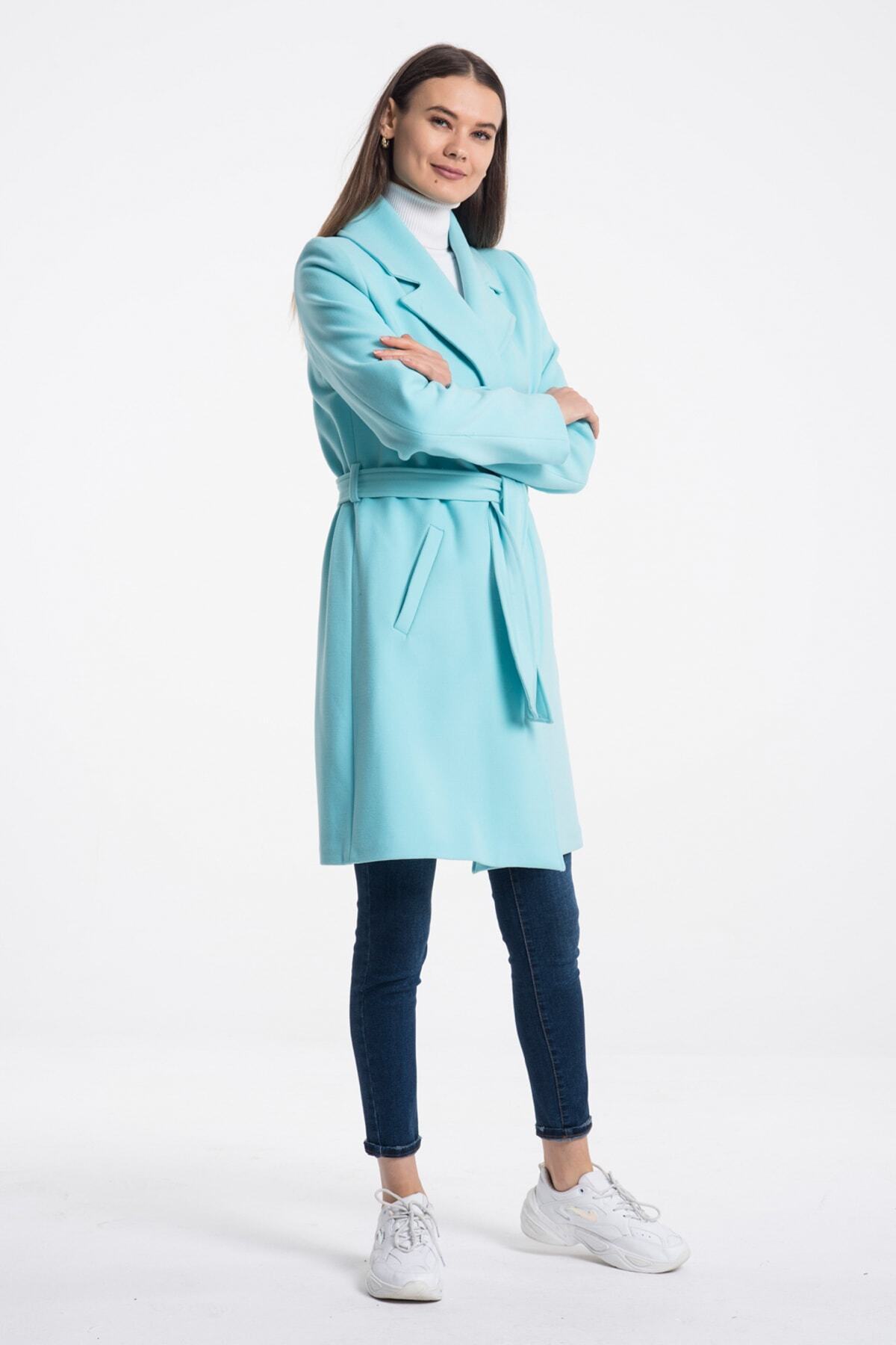Fern Women's Lined Coat - Light Turquoise - product image 5