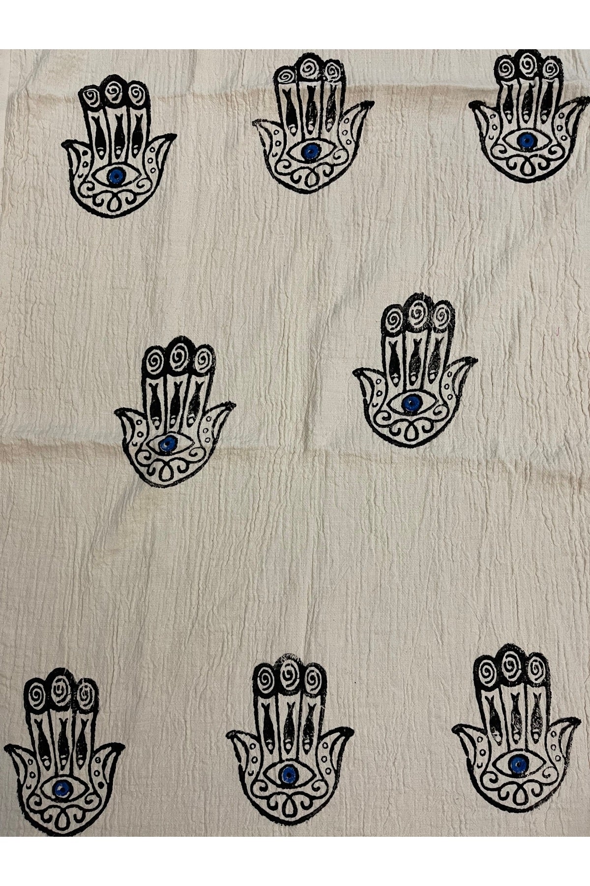 Mia Cotton Turkish Peshtemal Beach Towel - Hamsa
