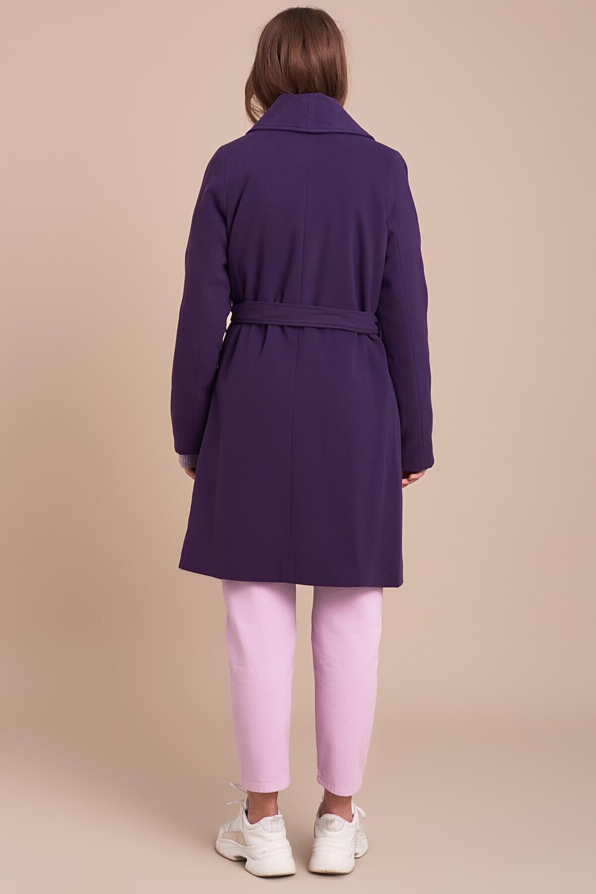 Ilene Women's Belted Coat - Purple - product image 3