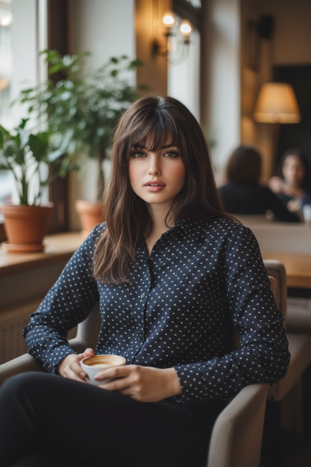 Amelie Women's Chiffon Shirt - Black - product image 3