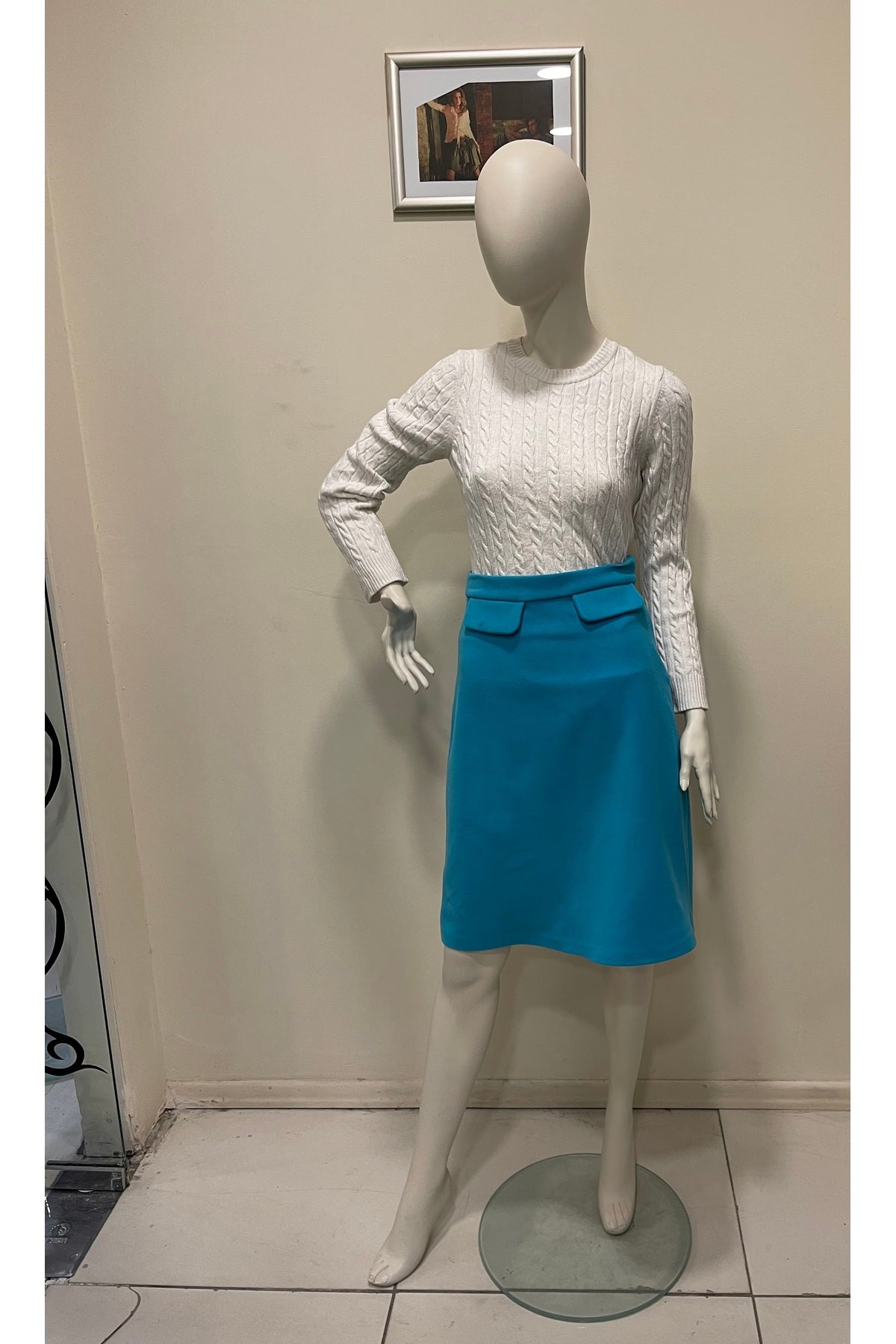 Annika Women's Skirt - Turquoise Blue - product image 3