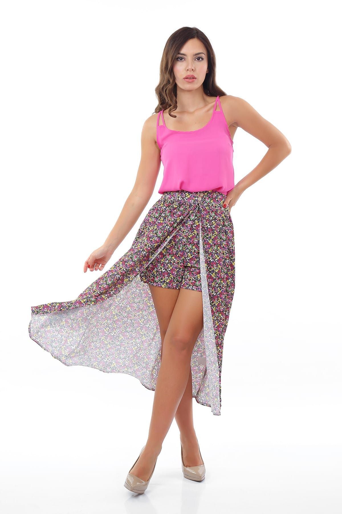 Goldie Women's Floral Skort - Black Floral - product image 1