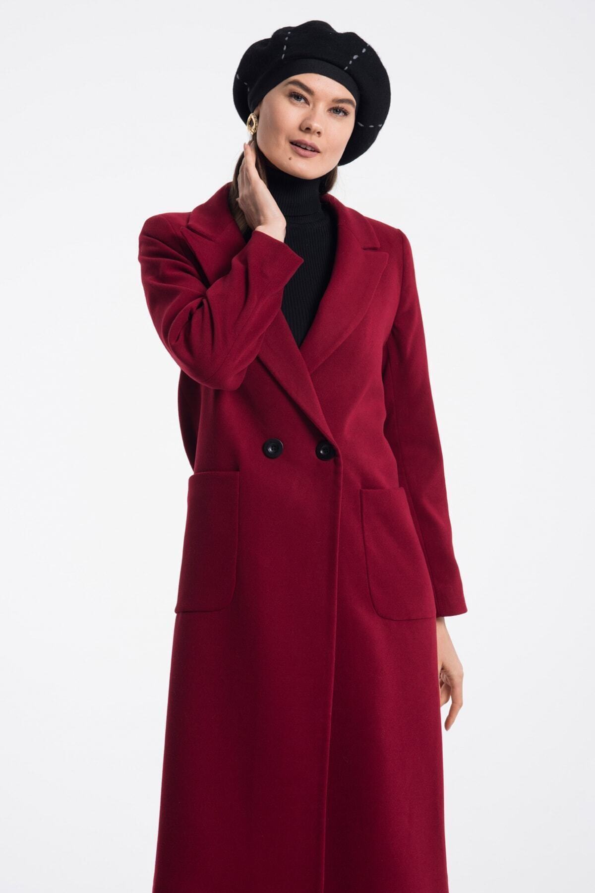 Annalise Women's Lined Coat - Burgundy - product image 8