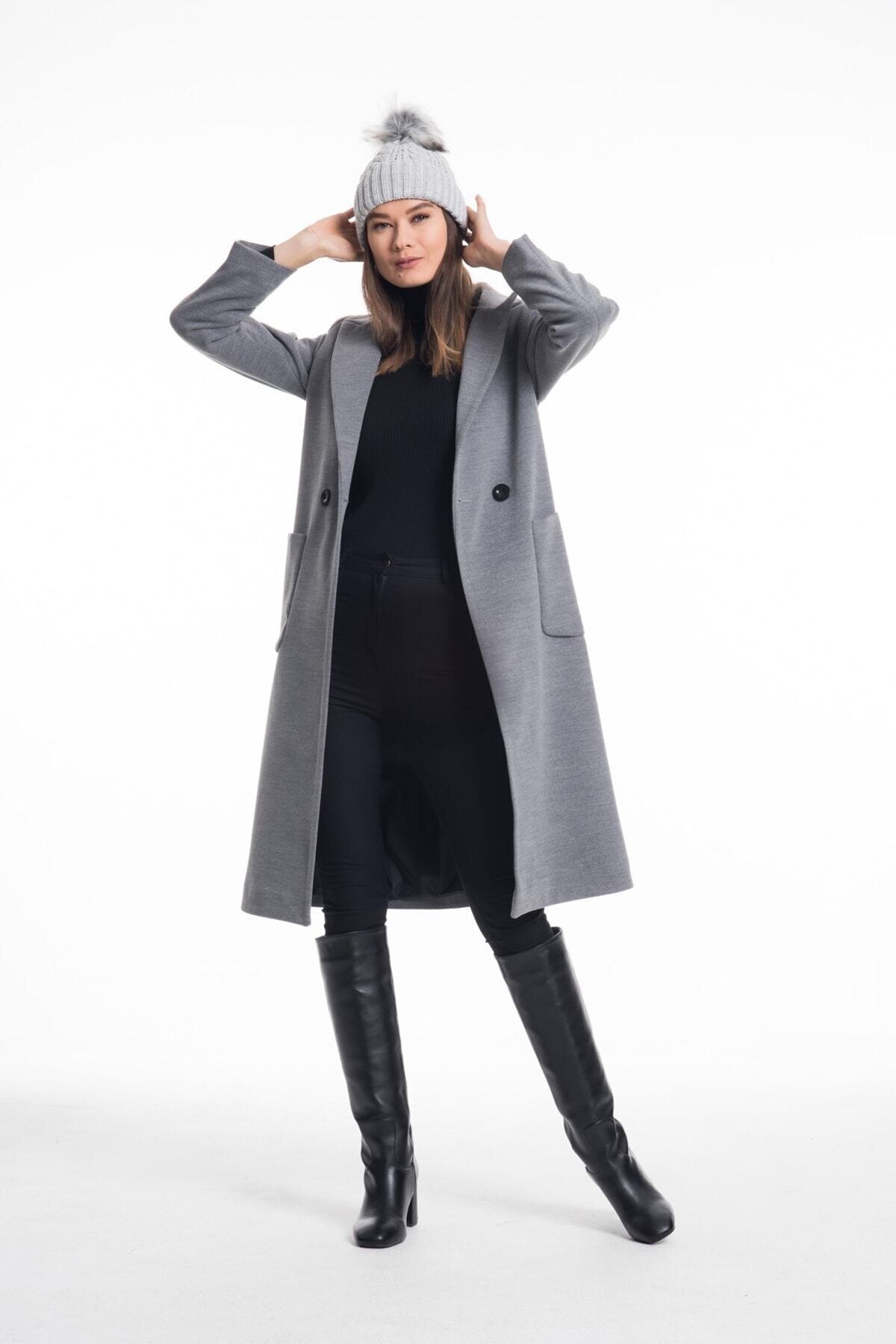 Annalise Women's Lined Coat - Gray - product image 4