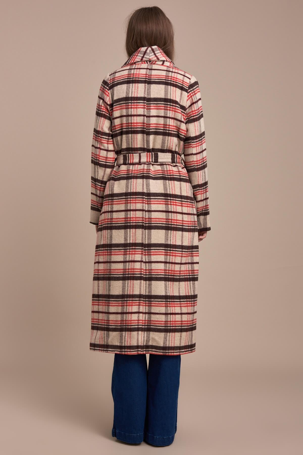 Ida Women's Plaid Coat - Brown Plaid - product image 3