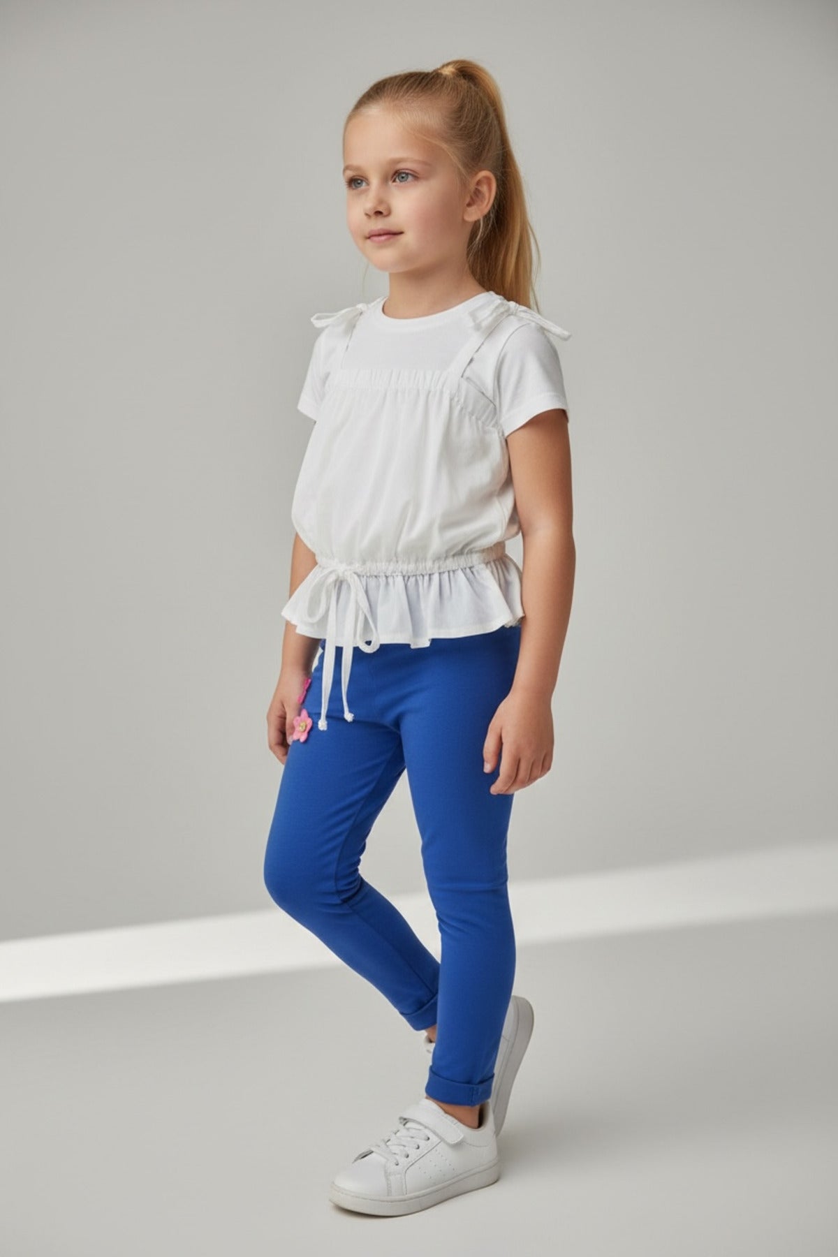Alaina Girls' Leggings - Royal Blue - product image 4
