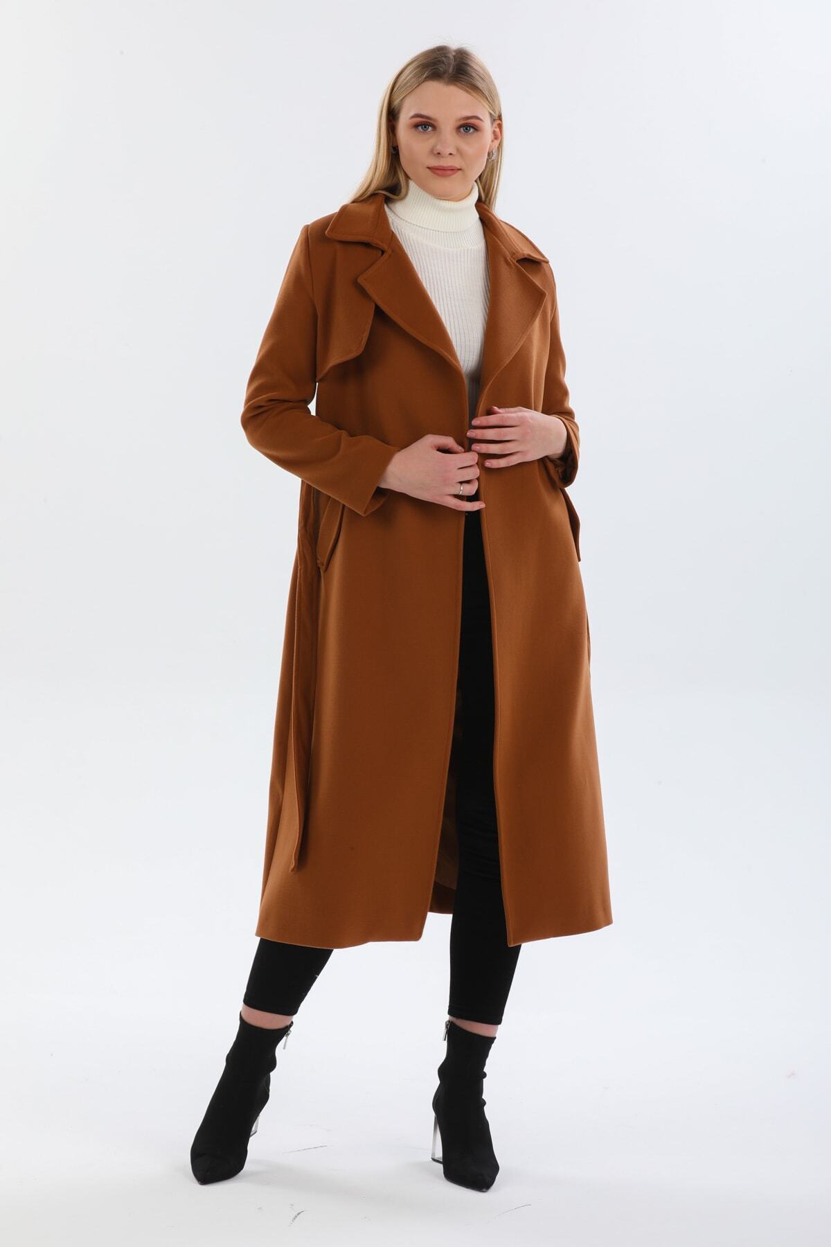 Andrea Women's Lined Coat - Cognac - product image 3