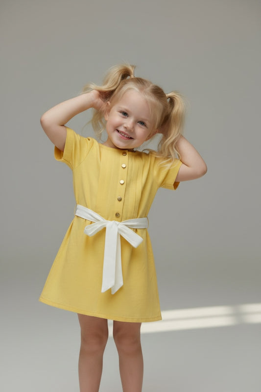 Dawn Girls' Dress - Yellow - product image 1