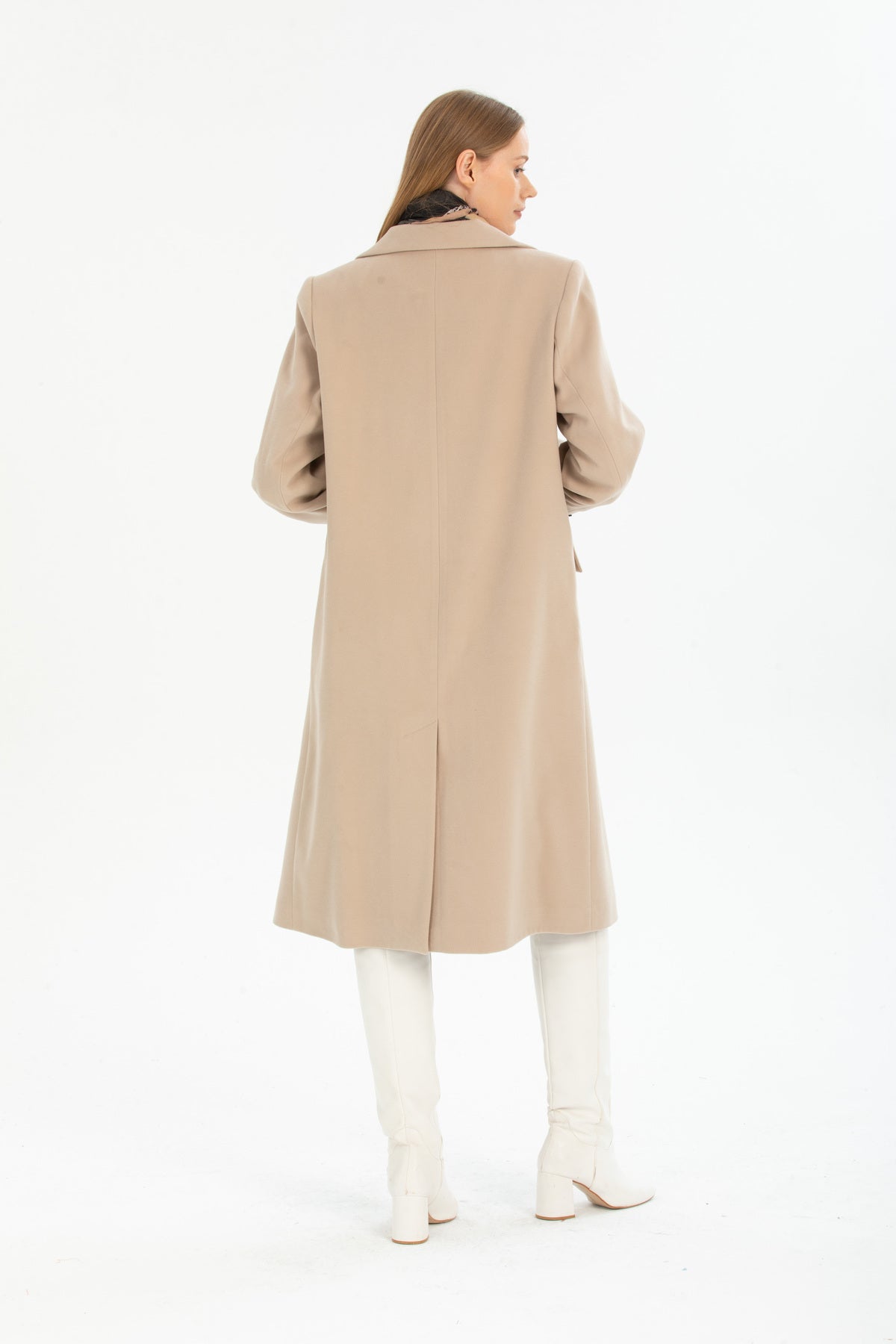 Andie Women's Button Front Coat - Stone Beige - product image 2