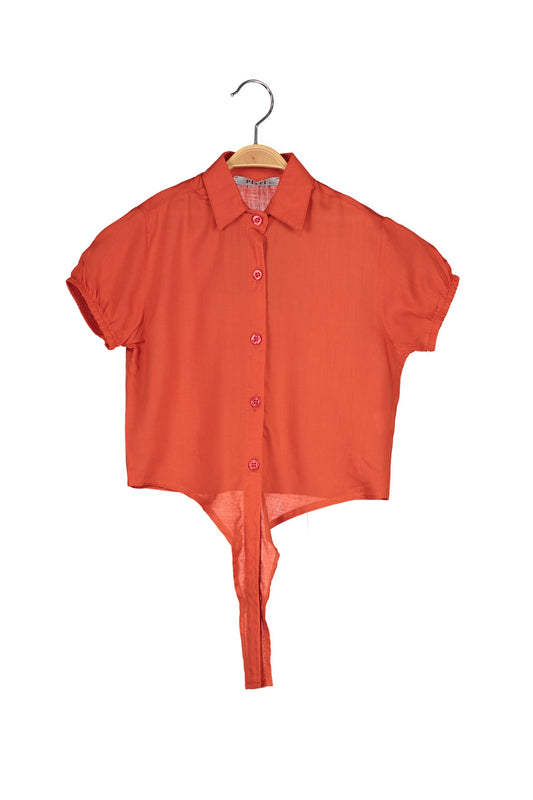 Juniper Girls' Shirt - Orange - product image 1