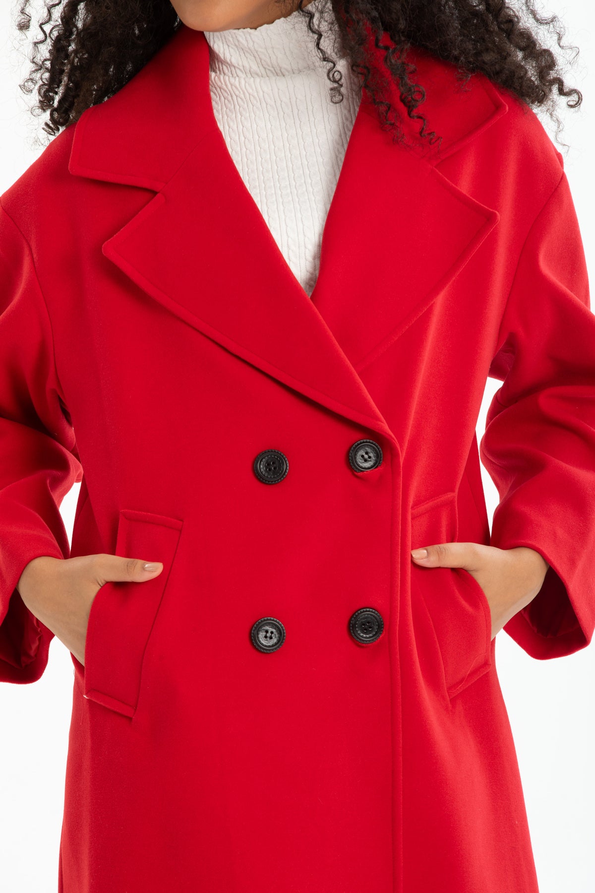 Aurelia Women's Oversized Coat - Red - product image 4