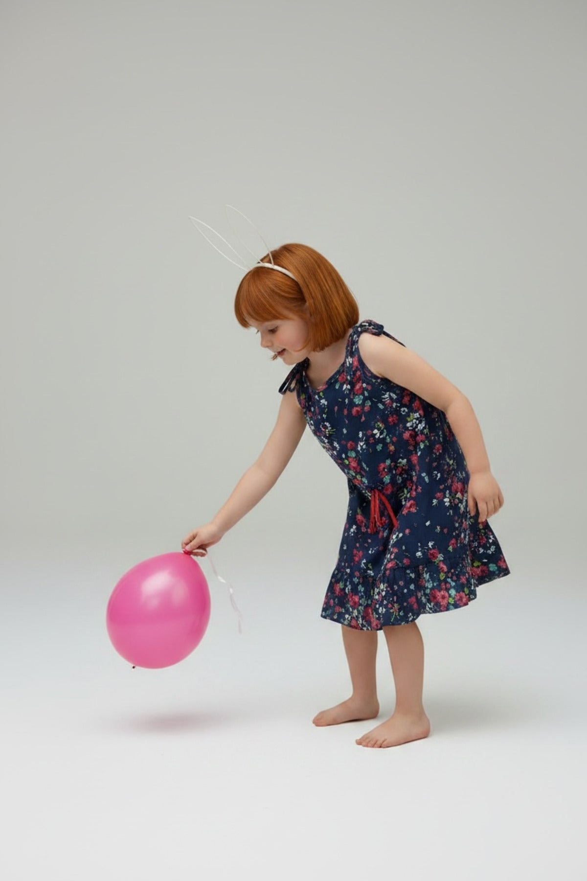 Cosette Girls' Floral Dress - Navy Ditsy Print - product image 1