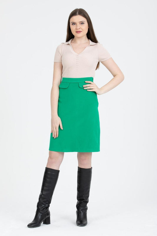 Annika Women's Skirt - Grass Green - product image 1