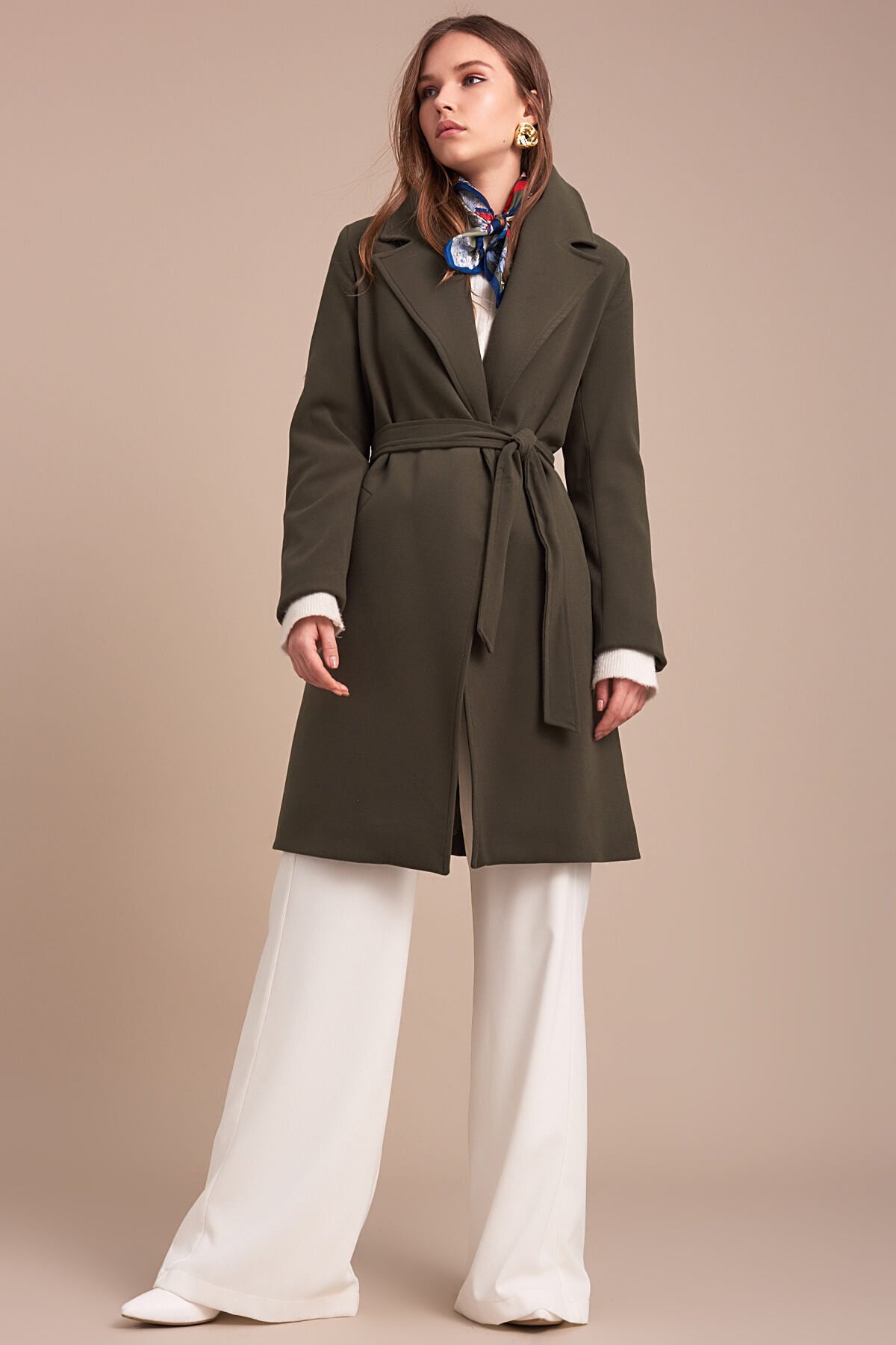 Ilene Women's Short Lined Coat - Khaki - product image 1