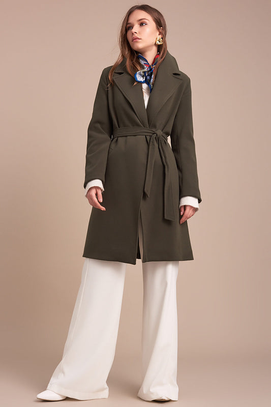 Ilene Women's Short Lined Coat - Khaki - product image 1