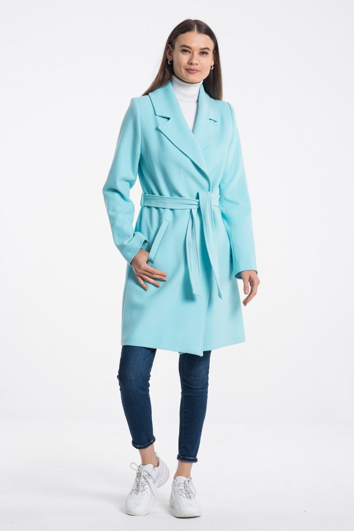 Fern Women's Lined Coat - Light Turquoise - product image 4