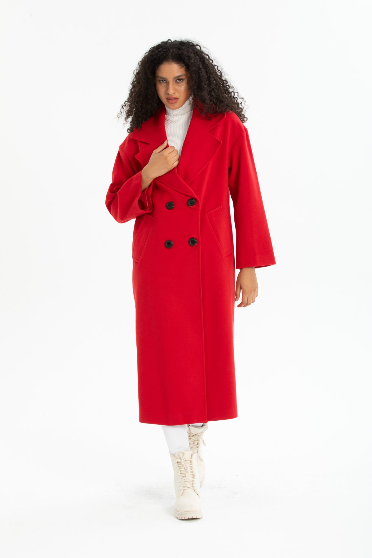 Aurelia Women's Oversized Coat - Red - product image 1