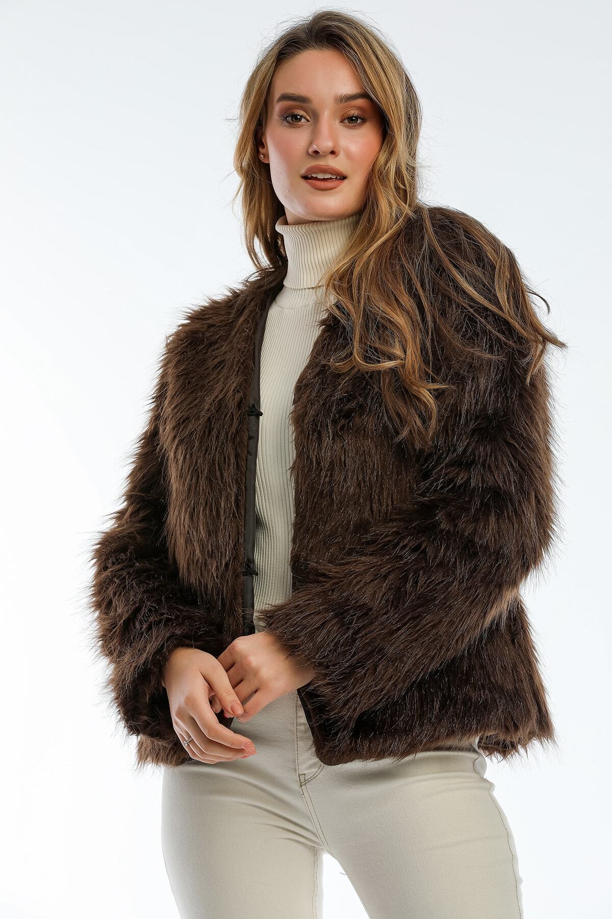 Carly Women's Coat - Dark Brown - product image 5