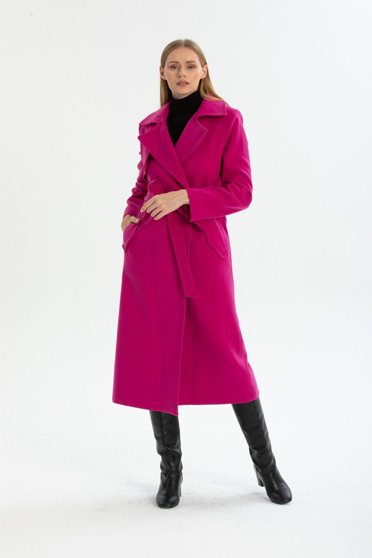 Andrea Women's Lined Coat - Fuchsia - product image 8