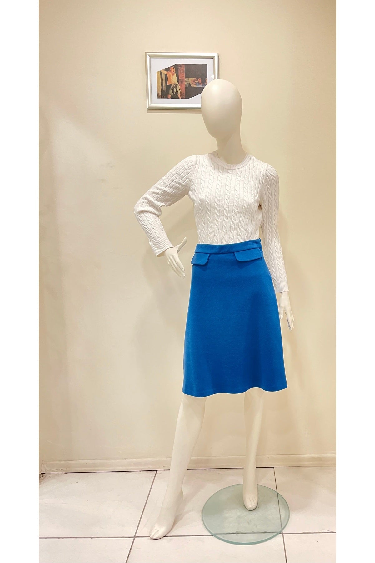 Annika Women's Lined Skirt - Teal Blue - product image 2