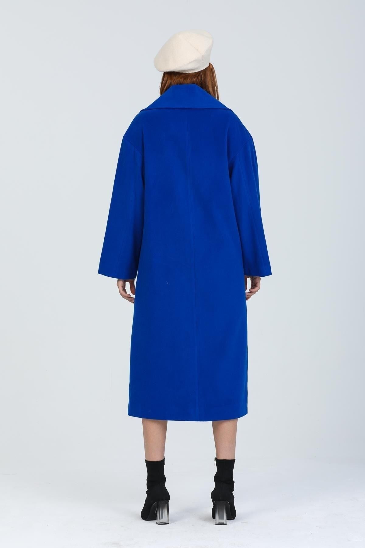 Aurelia Women's Oversized Coat - Royal Blue - product image 3
