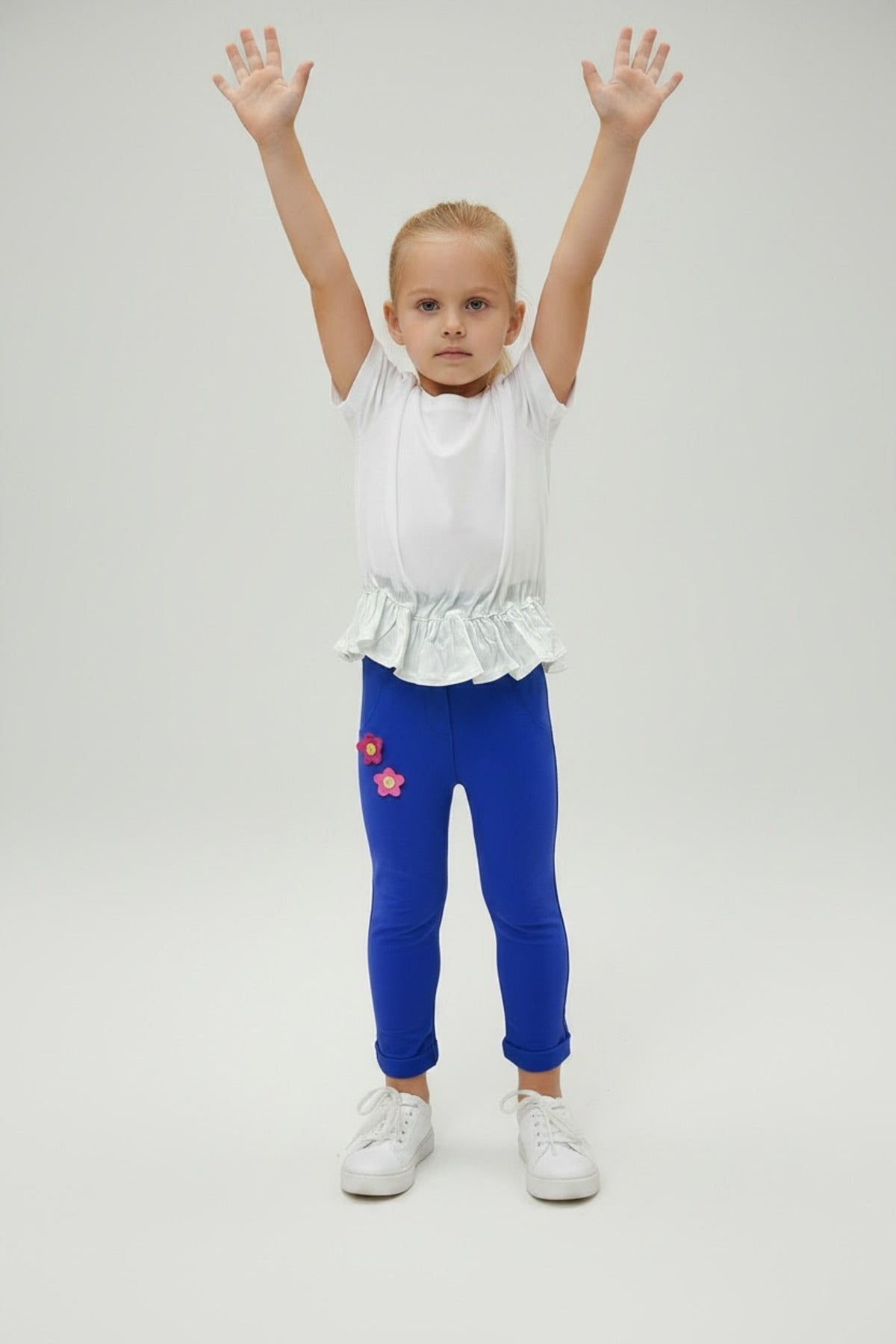 Alaina Girls' Leggings - Royal Blue - product image 1