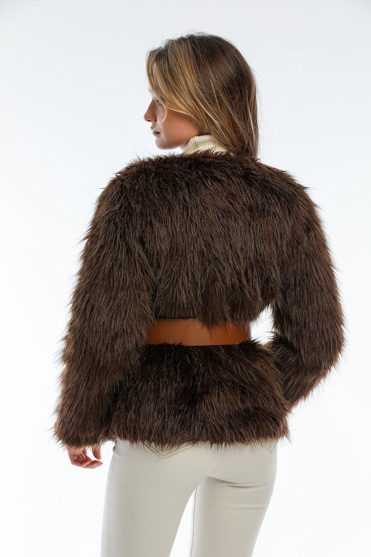 Carly Women's Coat - Dark Brown - product image 6