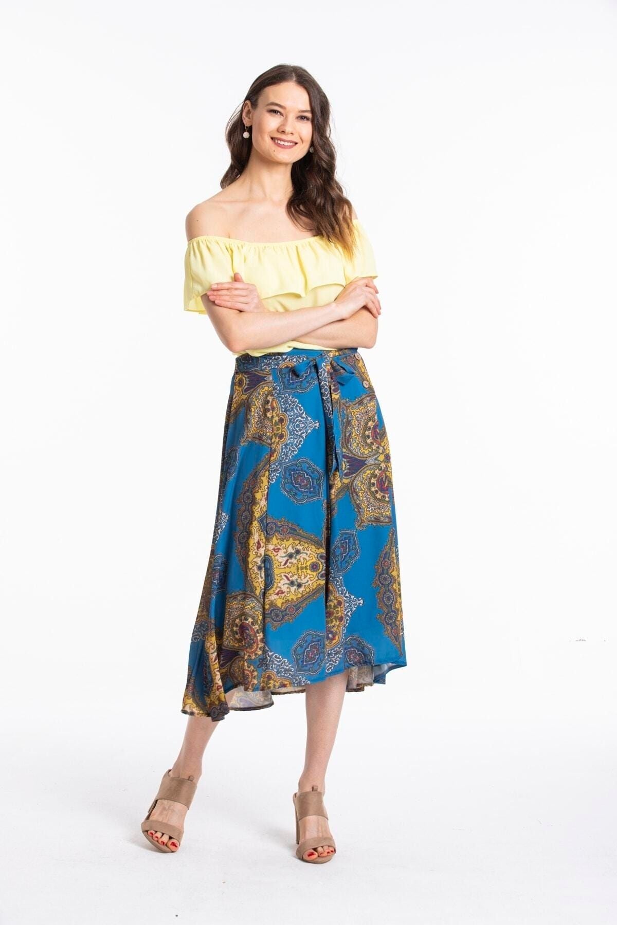 Enid Women's Skirt - Blue - product image 6