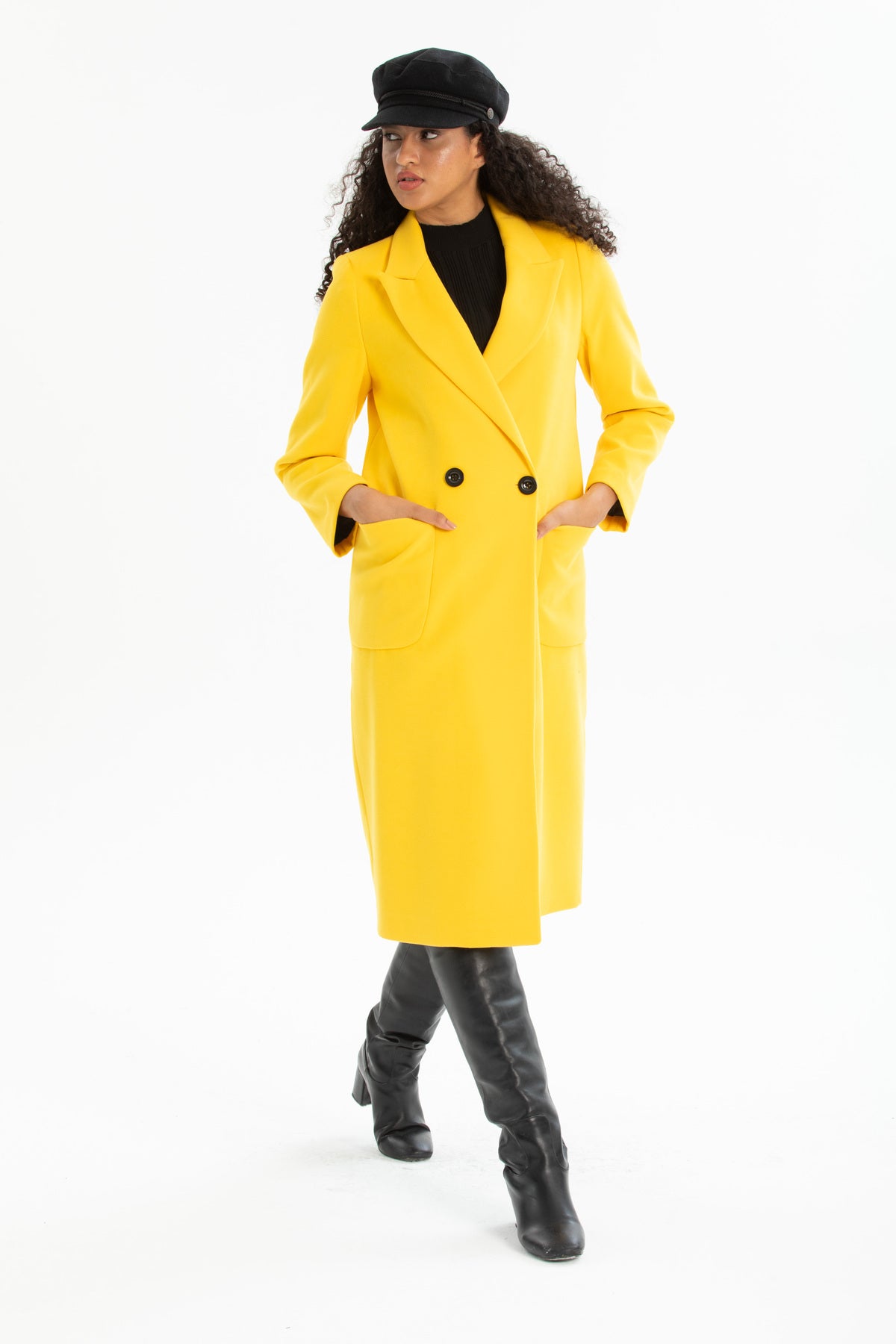 Annalise Women's Coat - Yellow - product image 1