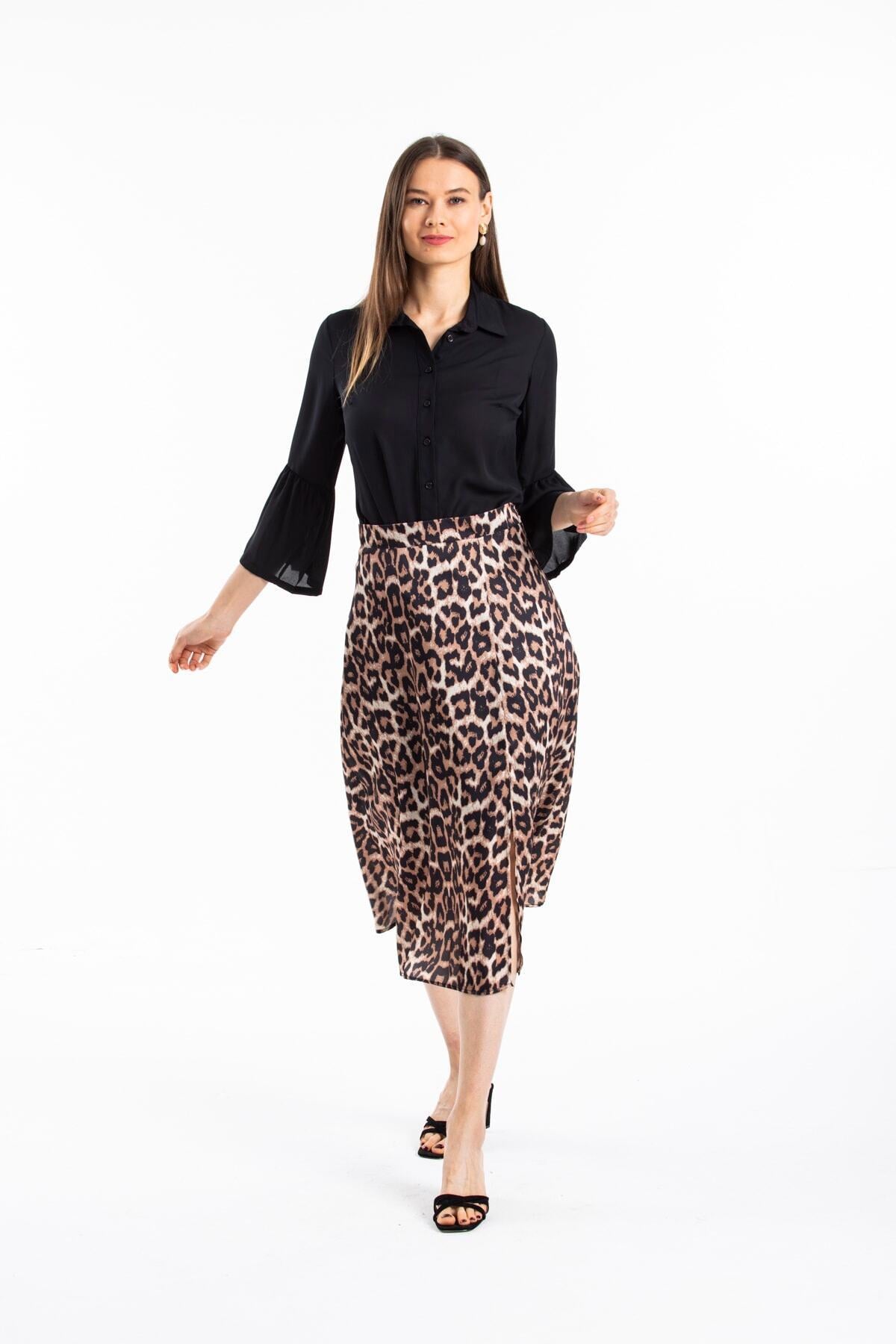 Emmeline Women's Leopard Print Skirt - Leopard Print - product image 3