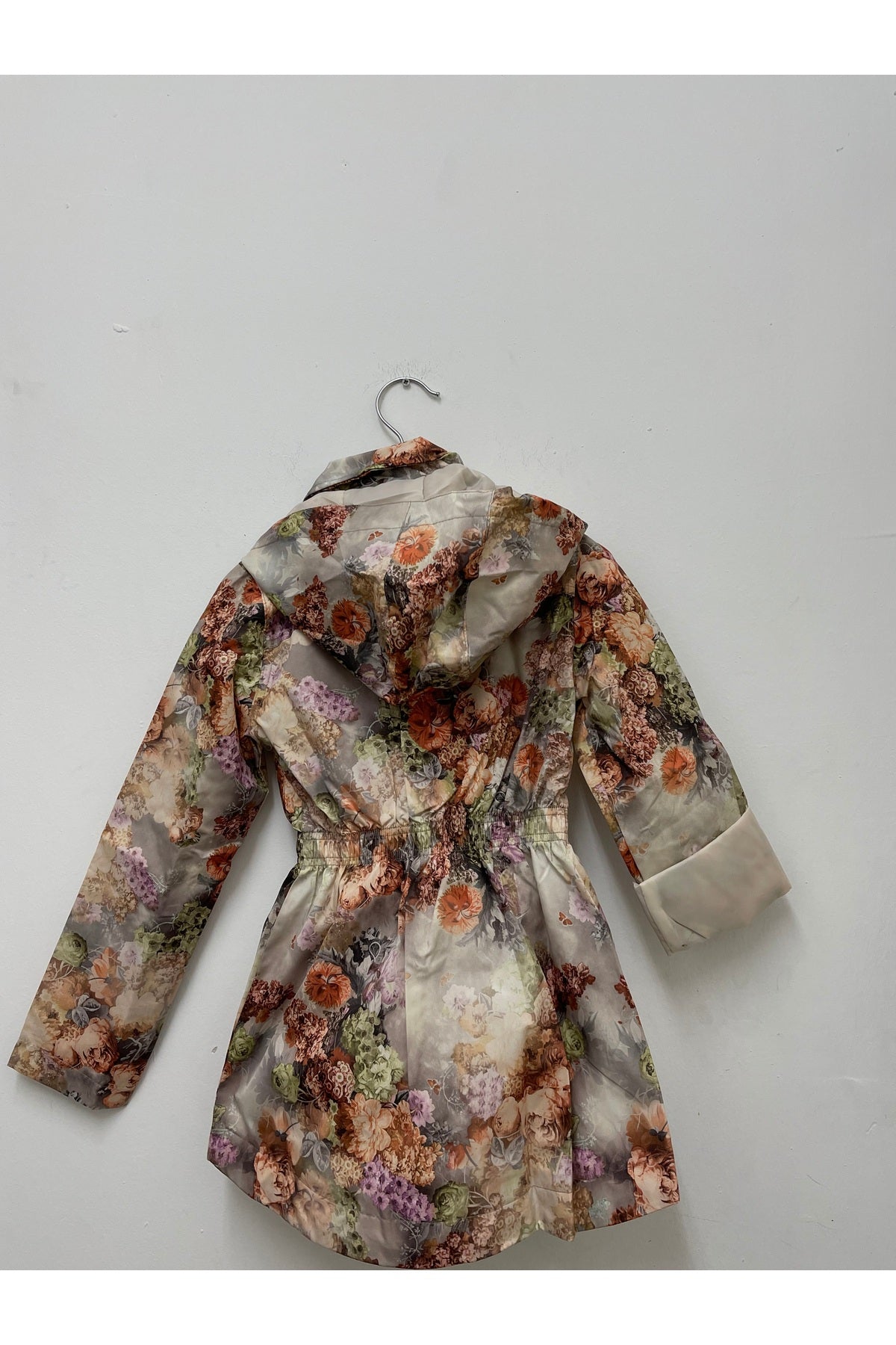 Aria Girls' Floral Rain Jacket - Brown Floral - product image 5