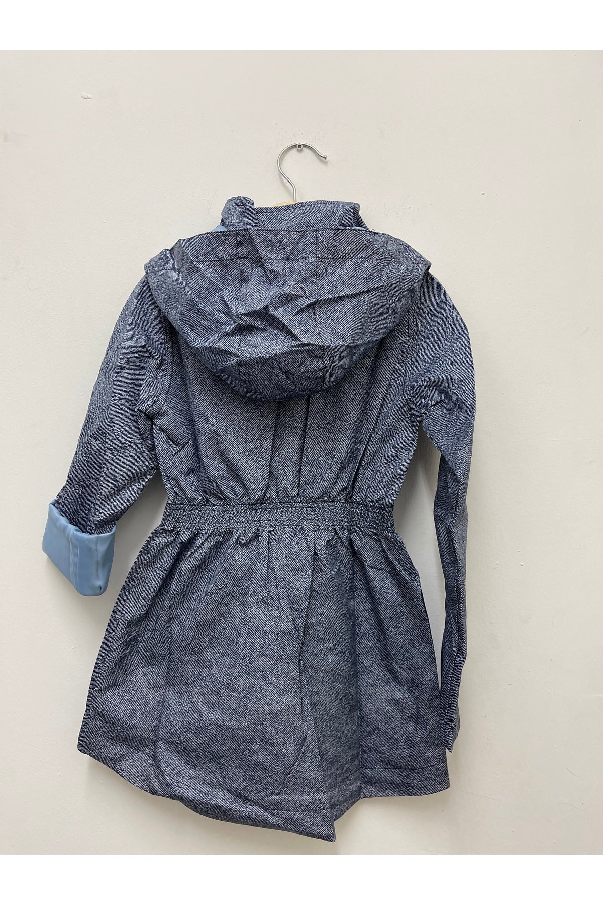 Aria Girls' Denim Rain Jacket - Blue Denim Print - product image 6