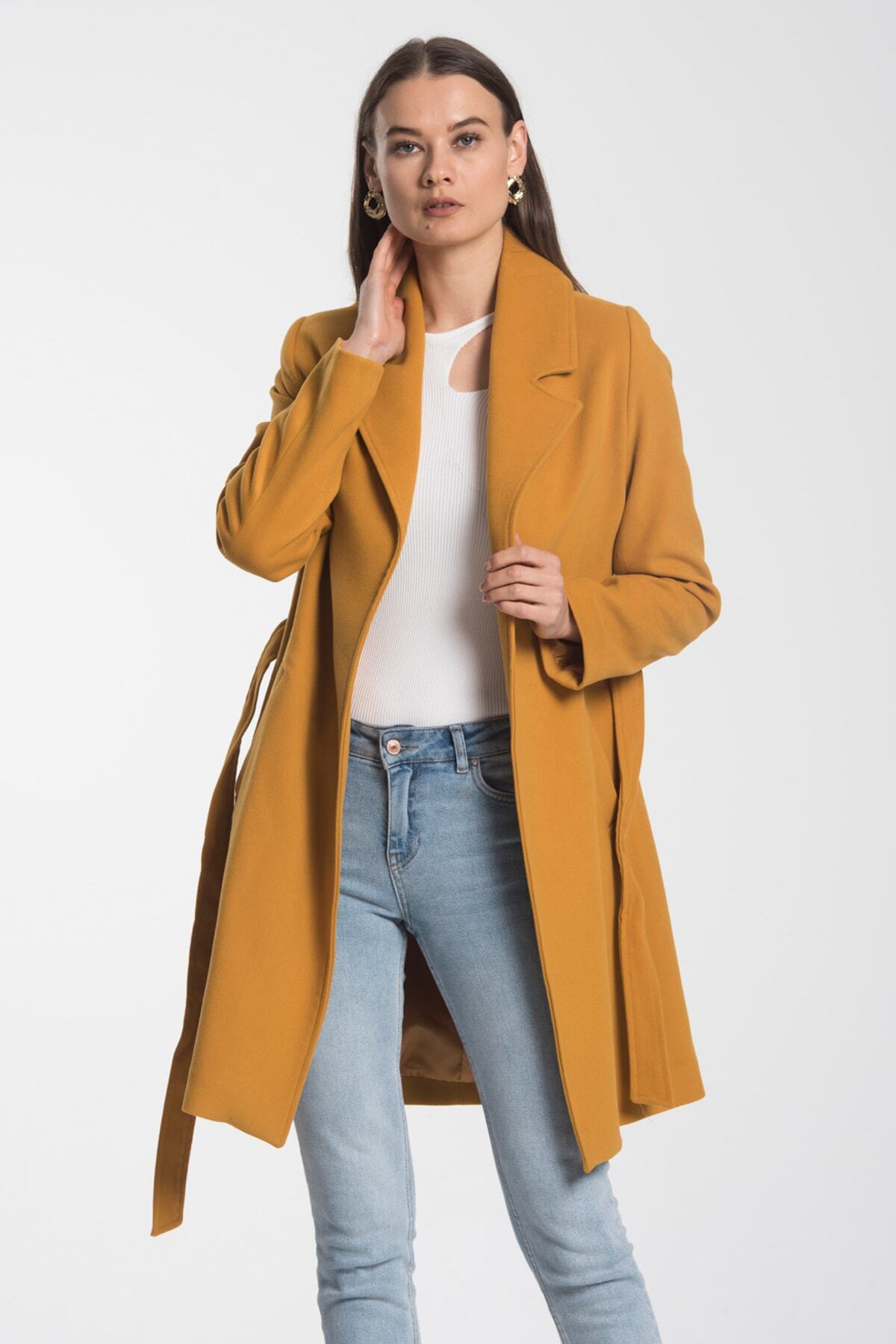 Fern Women's Lined Coat - Mustard - product image 3