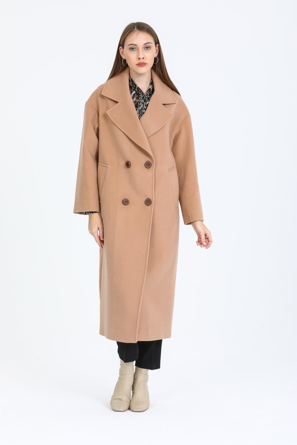Aurelia Women's Oversized Coat - Camel - product image 2