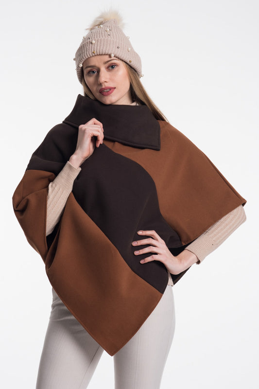 Farrah Women's Poncho - Cognac Brown - product image 1