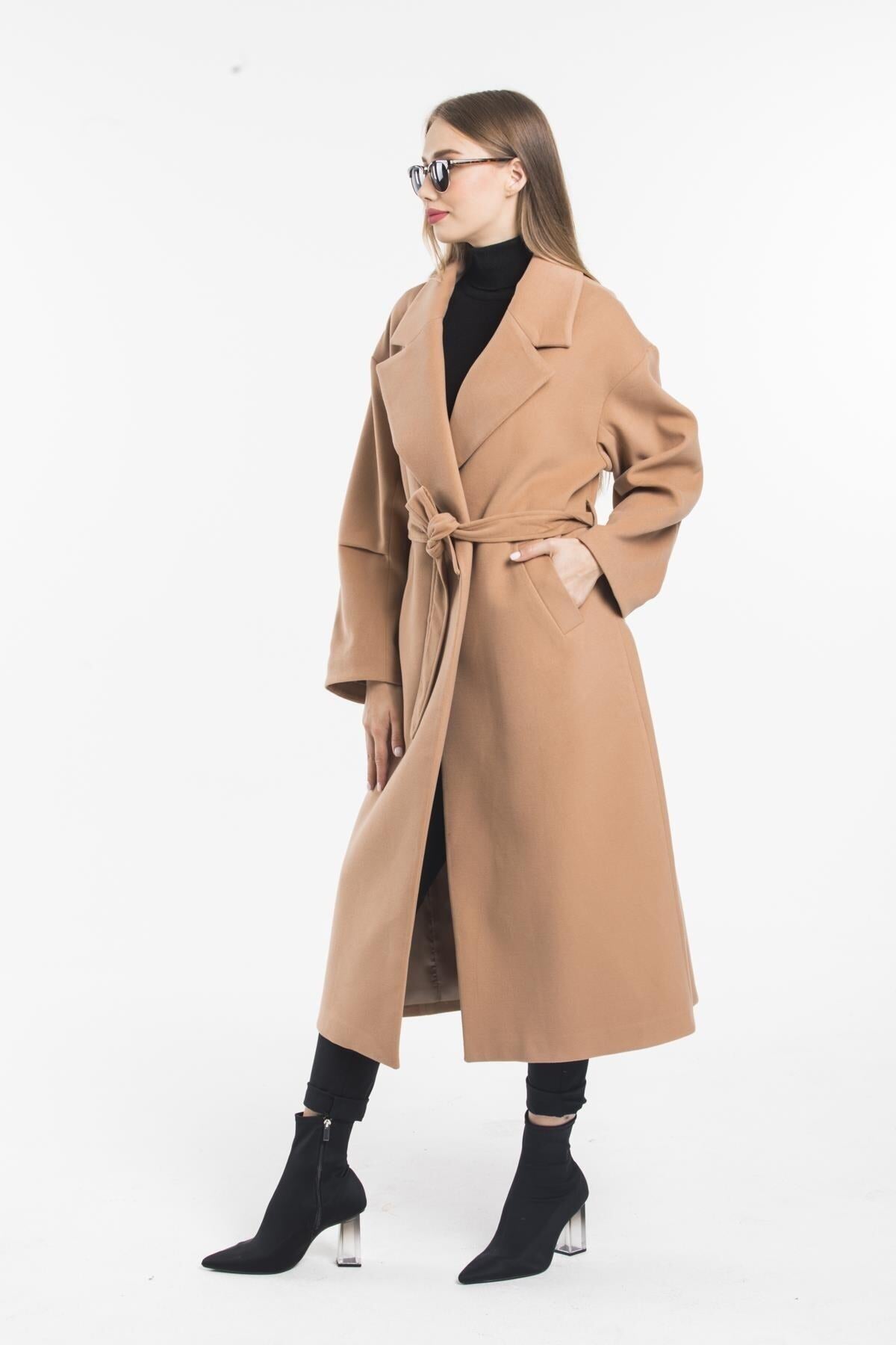 Aurora Women's Oversized Coat - Camel - product image 4