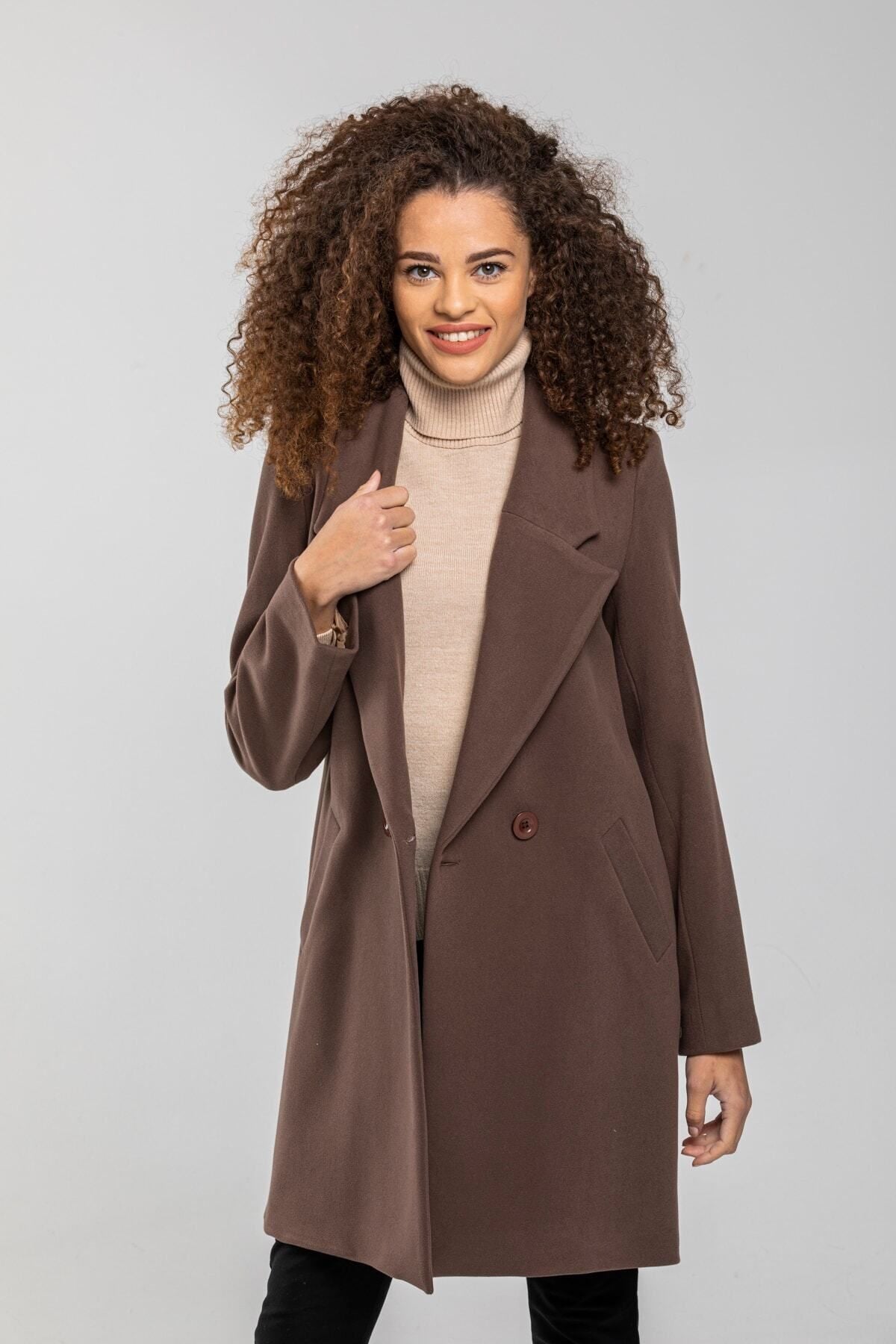 Edna Women's Coat - Taupe - product image 5