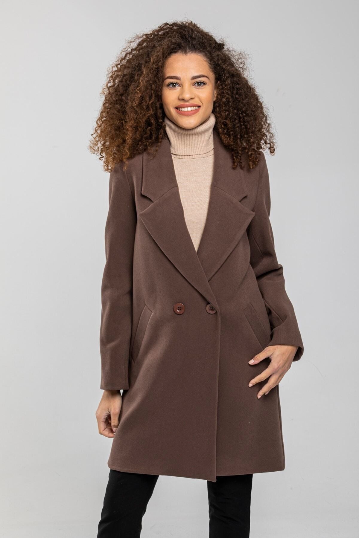 Edna Women's Coat - Taupe - product image 3