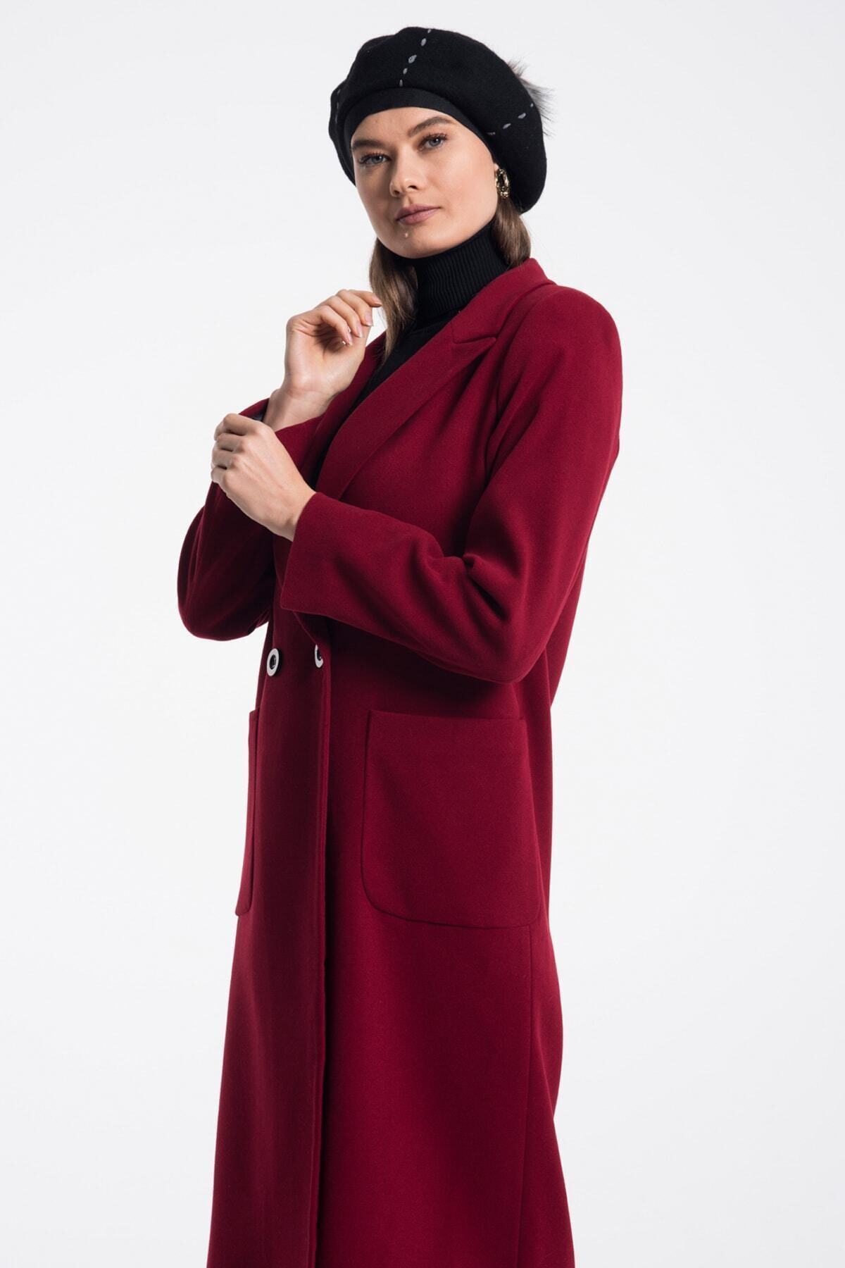 Annalise Women's Lined Coat - Burgundy - product image 7